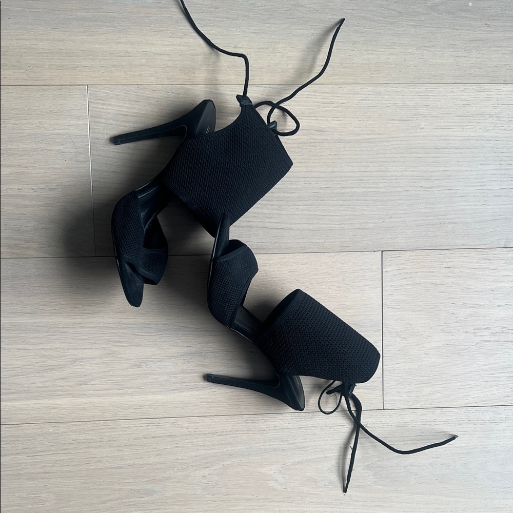 Call It Spring Black Strappy Heels